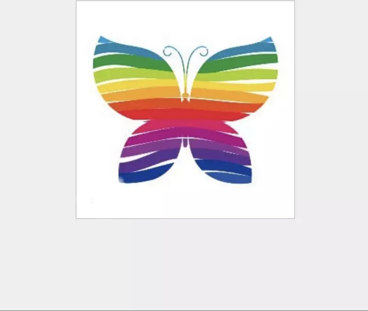 GoedeDoelen.Shop | Body Tattoo Rainbow Butterfly | Pride Tattoo | Pride Month | LGBTQ | Tijdelijke Tatoeage | Regenboog | Rainbow | ca 4,5 x 4 CM | Love Is Love